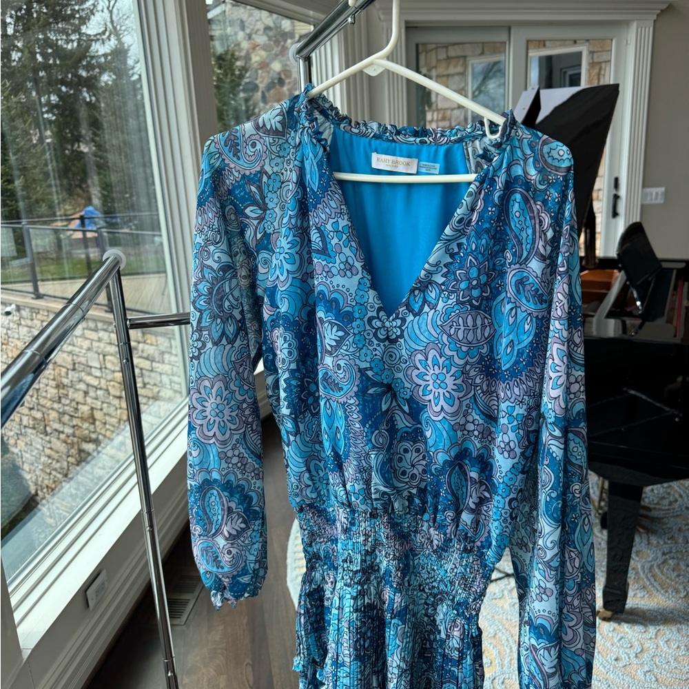 Blue Paisley Women's Dress